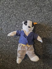 Steiff Bill Badger From Rupert The Bear Childrens Toy Christmas Gift 017049