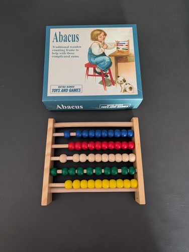 Wooden abacus retro - wooden, range