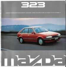 Mazda 323 1989 UK Market Sales Brochure Javelin SX GLX Executive 1.6i Turbo 4x4