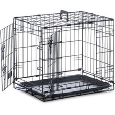 DOG CRATE CAGE PET CRATE CARRIER Safe N Sound 2 Door SMALL 24 INCH 61x46x48cm
