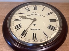 M.R.C. CILLETT, BLAND & Co ~ Fusee 8 Day Wall Clock ~ Working ~ Needs a Pendulum