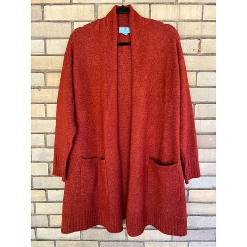 Cece burnt orange open front - open,