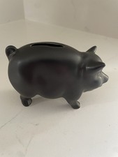 Sylvac black pig money box - box, /