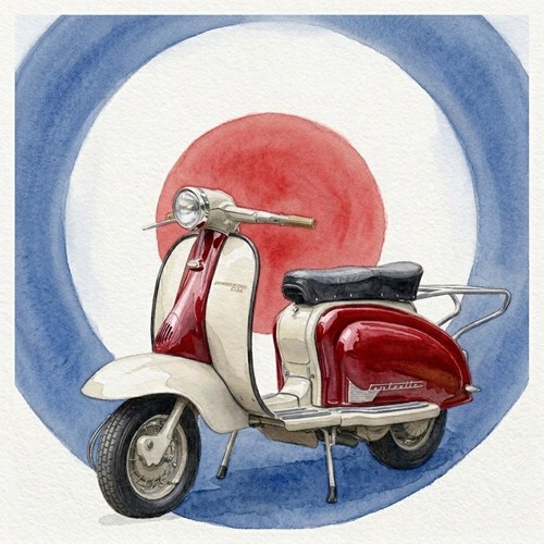 Lambretta scooter birthday - scooter,
