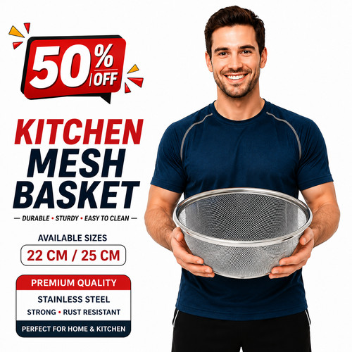 Kitchen mesh basket steel - mesh,