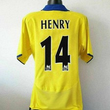 HENRY 14 Arsenal Shirt - Large - 2003/2004 - Away Jersey Invincibles