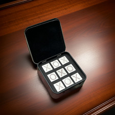 Solid Silver Tic-Tac-Toe Game Set (9 x 1 gram Fine Silver Pieces)
