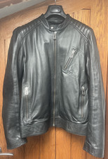 Belstaff V Racer Leather Jacket size 50 Black