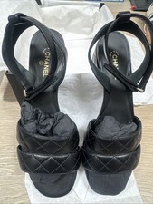 Chanel Black Quilted Ankle