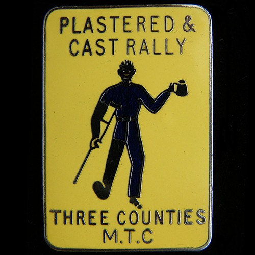 Plastered cast rally - rally, pin