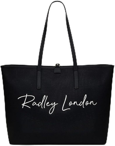 Radley large black tote bag - black,