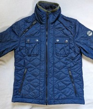 Superdry Bomber Quilted Jacket Mens Large  - Blue - Superb Condition