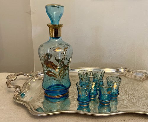 Vintage bohemian blue - vintage, gold