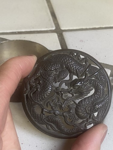 Old chinese metal dragon - old,