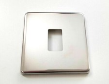 Polished chrome Switch Conversion Cover Plate Plated Steel Single or Double