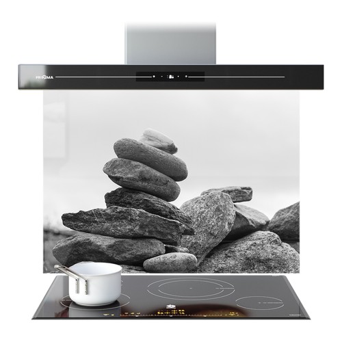 Kitchen glass splashback - kitchen,