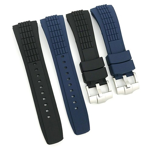 26mm black blue silicone - 26mm,