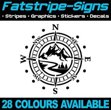 COMPASS MOUNTAINS STICKERS