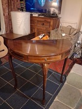 Vintage Half Round Side Table