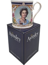Aynsley Queen Elizabeth II Golden Jubilee Mug Fine Bone China T2750 D143