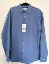 Zara Men's Blue Long Sleeve