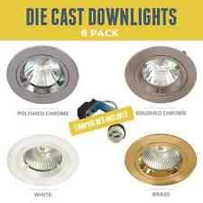 6 X GU10 DOWNLIGHTS TWIST AND