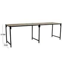 0.6M (2') Wide 3.7M - 4.3M Long Steel Framed Strong Portable Market Stall Table 