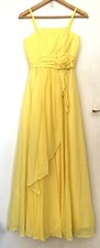 GORGEOUS PRIMROSE YELLOW BALLROOM DRESS FULLY LINED -PROM/WEDDING/CRUISE-UK 6