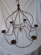 6 Candle Antique Chandelier In