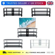 Glass TV Floor Stand Unit, Up