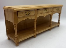 Dolls house furniture sideboard with shelf kitchen, hall, lounge 1/12th Scale