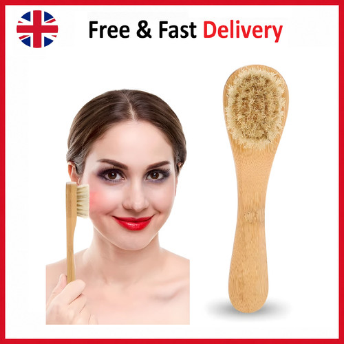 Wooden handle facial cleansing