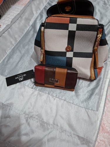 Ladies multi coloured bag and - bag,
