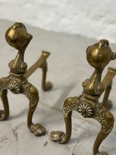 Pair Of Vintage Brass Claw &