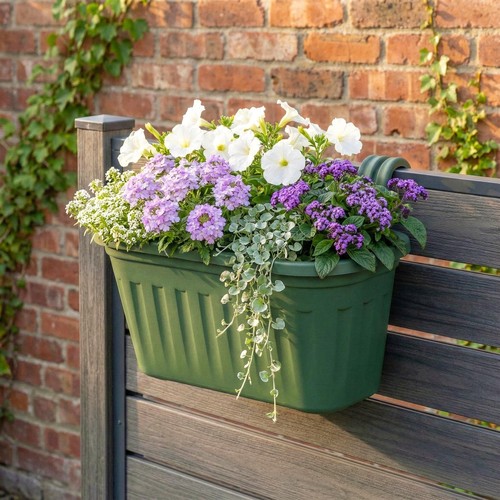 Over fence hanging planter - over,