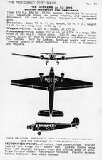 AIRCRAFT RECOGNITION CARD -