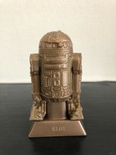R2-D2 BUST STAR WARS GOLD Plastic STATUE European Cereal Premium KELLOGGS