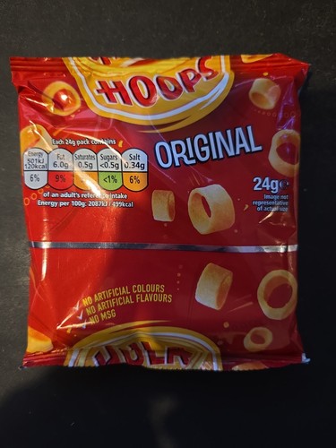 Hula hoops misprint sealed bag - hula,