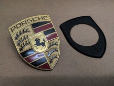 PORSCHE BONNET BADGE 911 996 986 997 987 BOXSTER ETC, GENUINE ITEM, FREE POSTAGE
