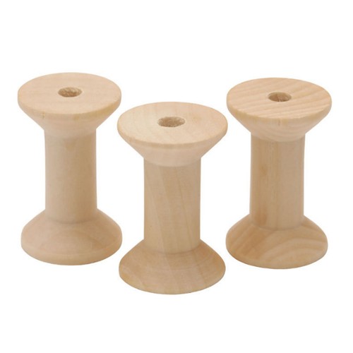 24pcs wooden empty thread - 24pcs,