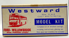 WESTWARD MODELS FORD WILLOWBROOK DP WHITE METAL BUS KIT