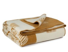 Merino Wool Bed Blanket Leaf