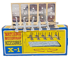 Lesney Matchbox X-1 Motorway Accessories Drive Pins Sticks And Extra Box Packed.