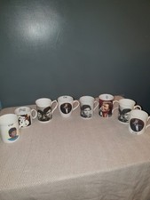 8x Vintage Retro Cliff Richard Fan Mugs Cups Good Condition 