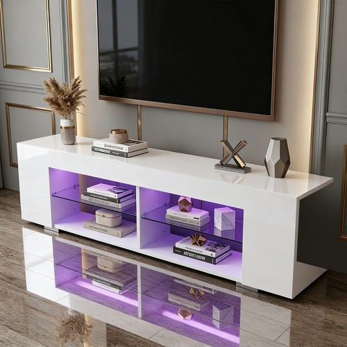 135cm led high gloss stand - 135cm,