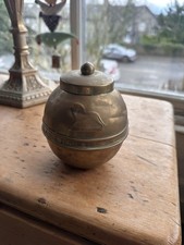 vintage old brass Liptons tea
