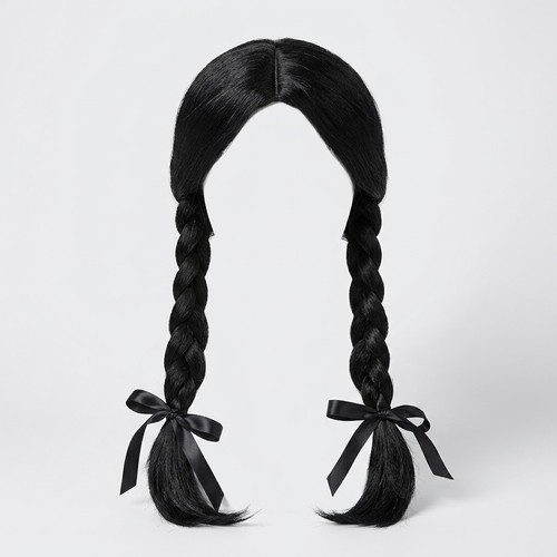 School girl black plaits - school,
