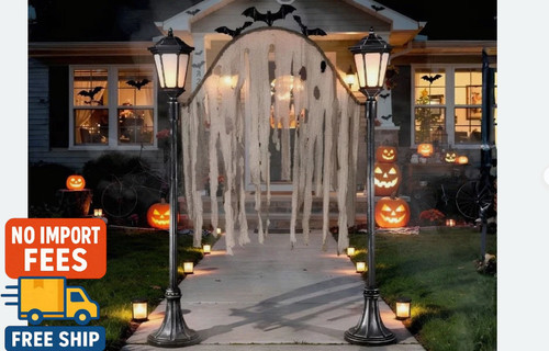 Light cemetery archway - 7,