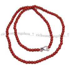 4mm Genuine Natural Red Coral