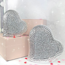 Silver Sparkle Heart Diamant
